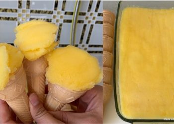 Orangen-Eiscreme-Rezept