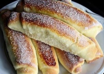 Rollen gefüllt mit Vanillecreme, ein Traum !