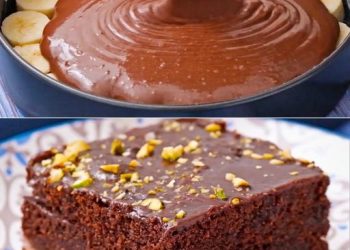 Bananen Schokoladenquadrate: ein Dessert zum Sterben!