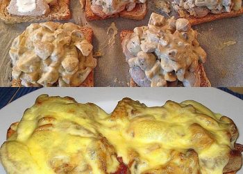 Jägertoast mit Käse überbacken, zum Sattessen – megalecker und so einfach zubereitet