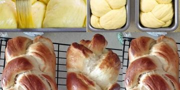 Zimt Hefezöpfe aus dem Backofen