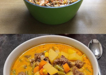 Schlemmertopf mit Hackfleisch, macht lange satt!