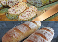 Zwiebel-Käse-Schinken-Brot