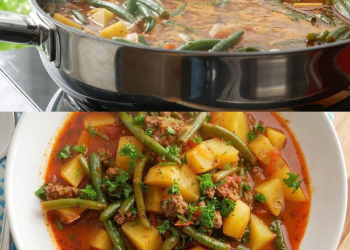 Schlemmertopf mit Hackfleisch, macht lange satt!