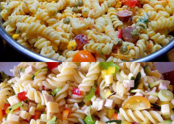 Sommerlicher frischer Nudelsalat ohne Mayo