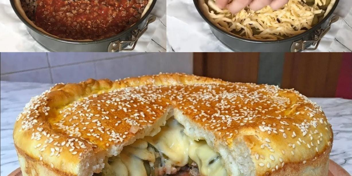 XXL Cheeseburger Kuchen