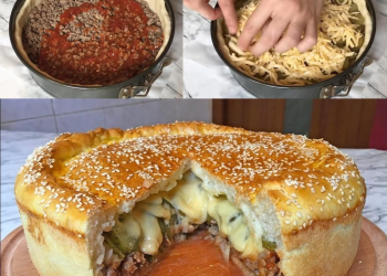 XXL Cheeseburger Kuchen