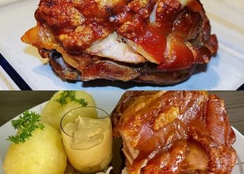 Knusprig gebratene Schweinshaxen