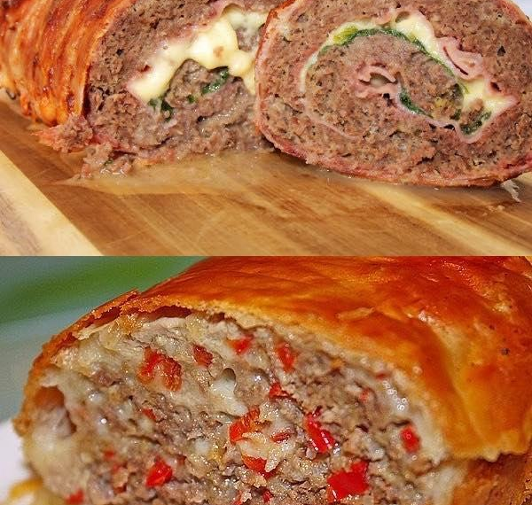 Käse hackbraten in Blätterteig – Alte Oma Rezepte