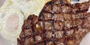 steak and egg!!!my family love this yummm recipe.