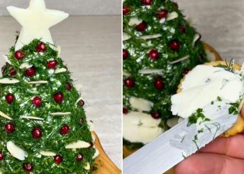 Käse-Weihnachtsbaum: eine perfekte Vorspeise für Ihre Weihnachtsfeier!