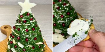 Käse-Weihnachtsbaum: eine perfekte Vorspeise für Ihre Weihnachtsfeier!
