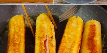 Frittierte Brötchen: das Rezept für eine köstliche Vorspeise mit fadenförmiger Füllung