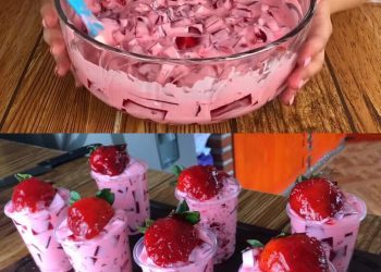 Erdbeer Dessert mit Joghurt in 2 Minuten fertig!!