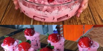 Erdbeer Dessert mit Joghurt in 2 Minuten fertig!!