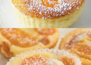 Käsekuchenmuffins mit 250g Magerquark und 1 Packung Puddingpulver