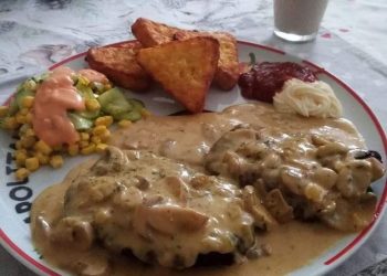 Jägerschnitzel mit Rösti