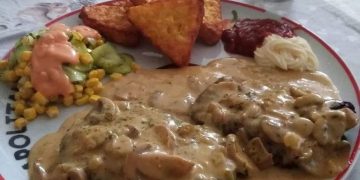 Jägerschnitzel mit Rösti