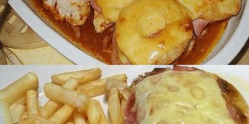 Ananas-Schinken-Schnitzel mit Käse