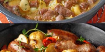KARTOFFEL BRATWURST PFANNE IN 15 MINUTEN FERTIG ! 