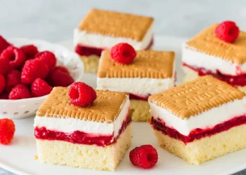 Butterkekse Himbeerkuchen den ich immer wieder essen konnte