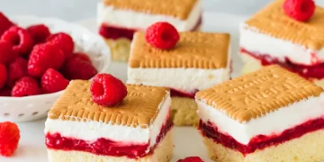 Butterkekse Himbeerkuchen den ich immer wieder essen konnte