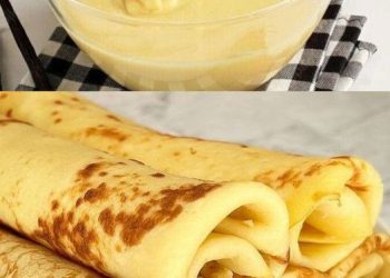  Pfannkuchen mit Vanillepudding ohne Mehl