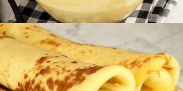  Pfannkuchen mit Vanillepudding ohne Mehl