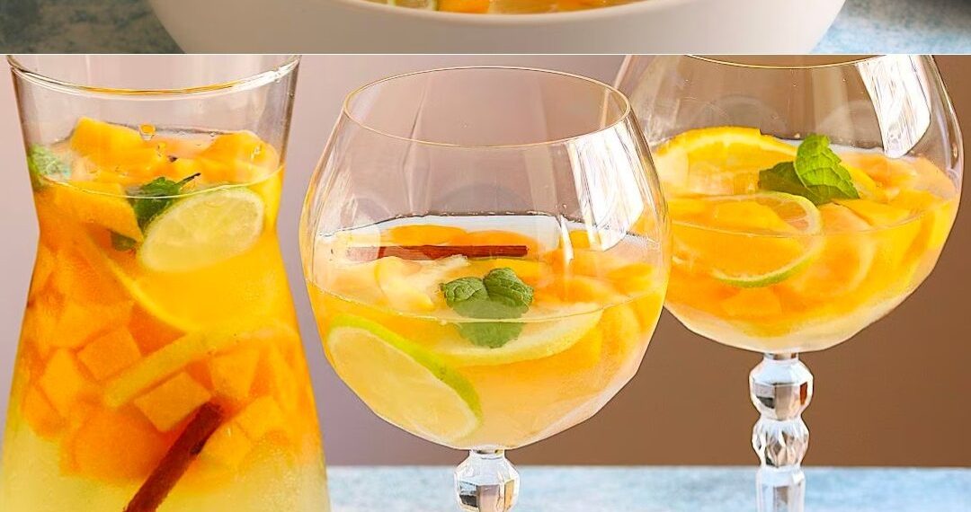 Weiße Sangria: das Rezept für die leichte Variante zum Schlürfen im Sommer