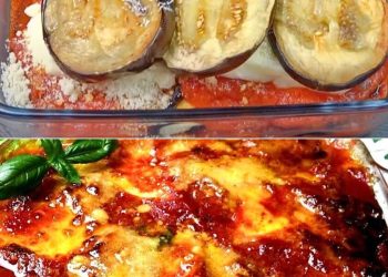 Gebackene Auberginen-Parmigiana: das Rezept für das reichhaltige und schmackhafte Gericht