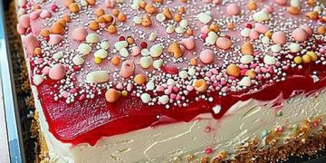 Ich nehme 400g Quark und backe den Spaghettieis Blechkuchen in 30 Minuten