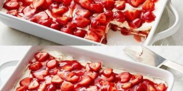 Ohhh meeein.. das wird Sie vom Hocker reißen, Erdbeer Lasagne, ohne backen 