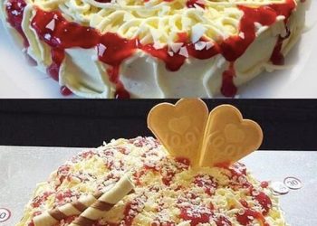 Erdbeer Spaghettieis, bleibt Tagelang frisch und saftig