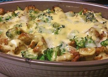  Gyrosauflauf mit Knoblauch und Sauce Hollandaise