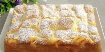 Du wirst nie einen anderen backen! – Apfelkuchen mit Vanillepudding