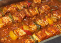 Fantastischer Schaschlik mit selbstgemachter Schaschliksoße