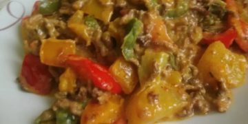 Kartoffel Paprika Pfanne mit Hackfleisch