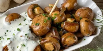 Knoblauch Champignons