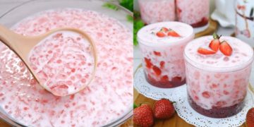 Erdbeer Dessert mit Joghurt in 2 Minuten fertig