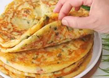 Schnelle Knoblauch Pfannkuchen mit Käse für die ganze Familie!