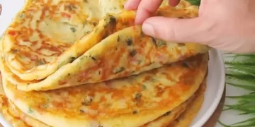 Schnelle Knoblauch Pfannkuchen mit Käse für die ganze Familie!