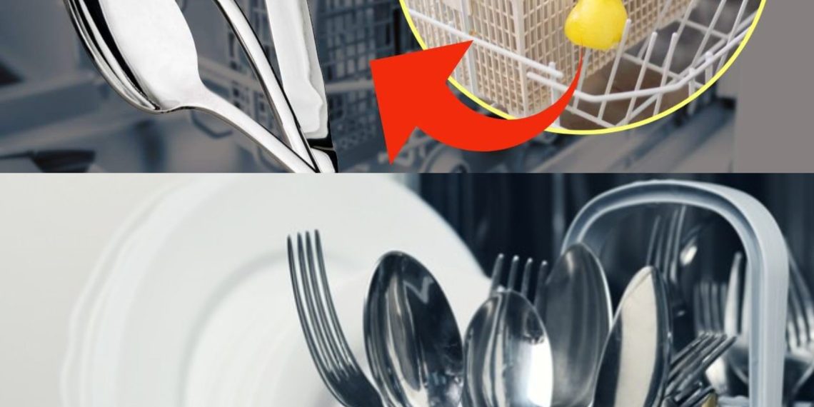 Leg eine Zitrone in den Besteckkorb: der narrensichere Trick für glänzendes Geschirr