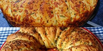 Selbstgebackenes Knoblauchbrot, nach alten Familienrezept!