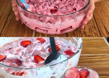 Erdbeer Dessert mit Joghurt in 2 Minuten fertig!!