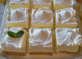 Zitronen Mascarpone-Schnitten