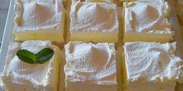 Zitronen Mascarpone-Schnitten