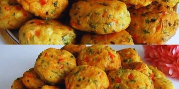 Gartengemüse-Quark-Krapfen