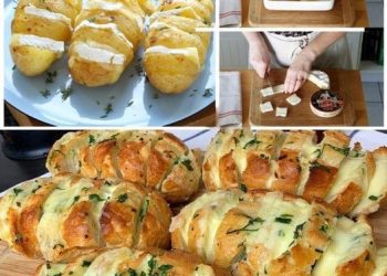 Schmecken einfach zu allem! – Fächerkartoffel mit Käse aus dem Backofen