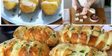 Schmecken einfach zu allem! – Fächerkartoffel mit Käse aus dem Backofen