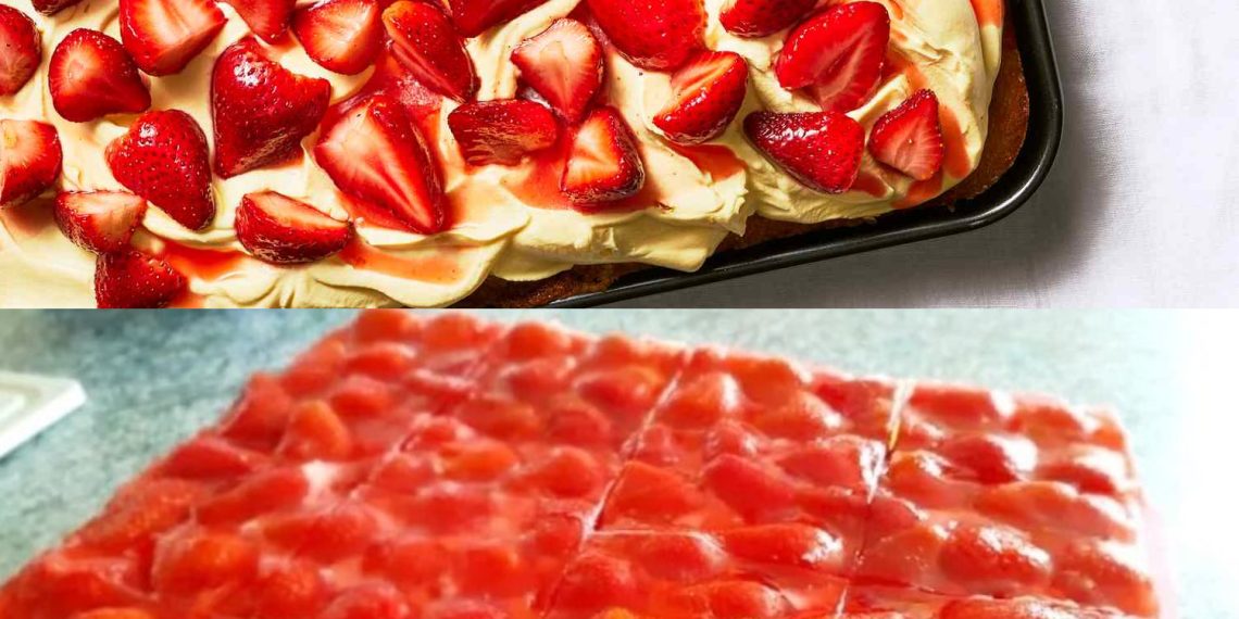 Erdbeerkuchen mit Vanillecreme ich kann gar nicht mehr aufhören mit naschen!